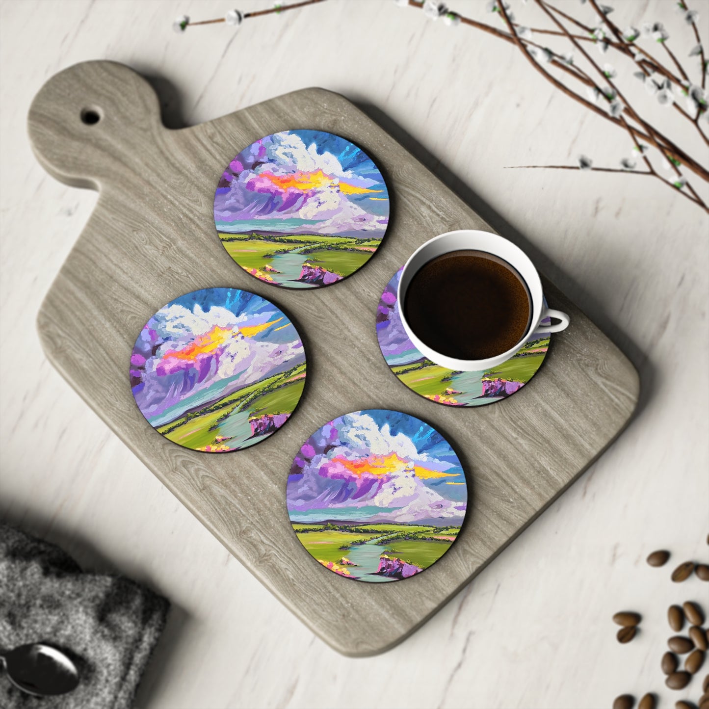 "Bring Me To Life" Coasters By Nicole Blake
