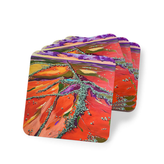 "Red Earth" Coasters By Nicole Blake