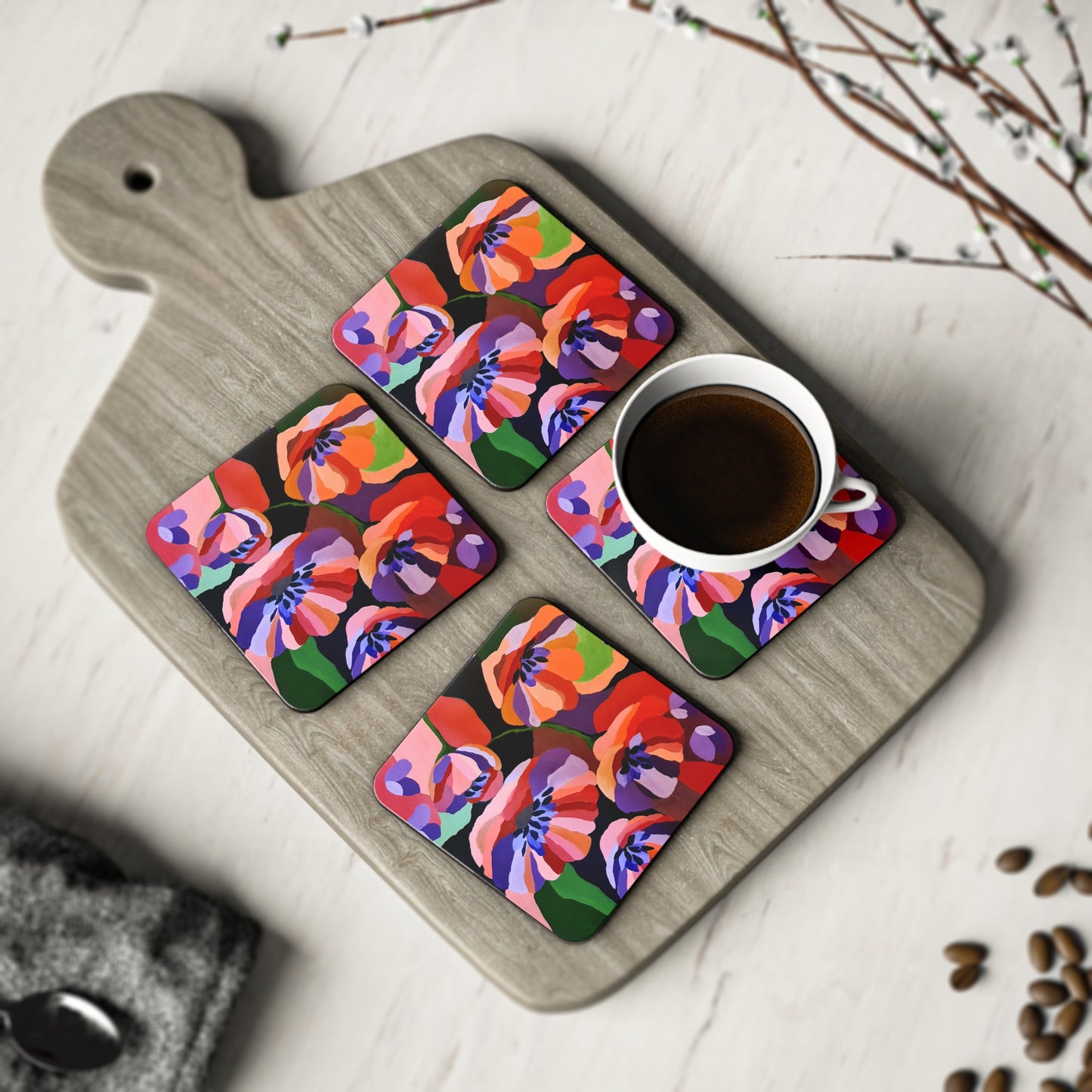 "Moody Hues" Coasters By Nicole Blake