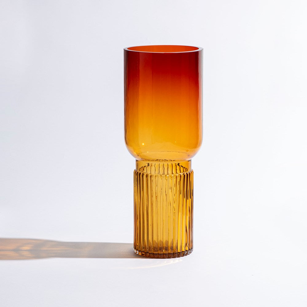 TORCH VASE - Amber