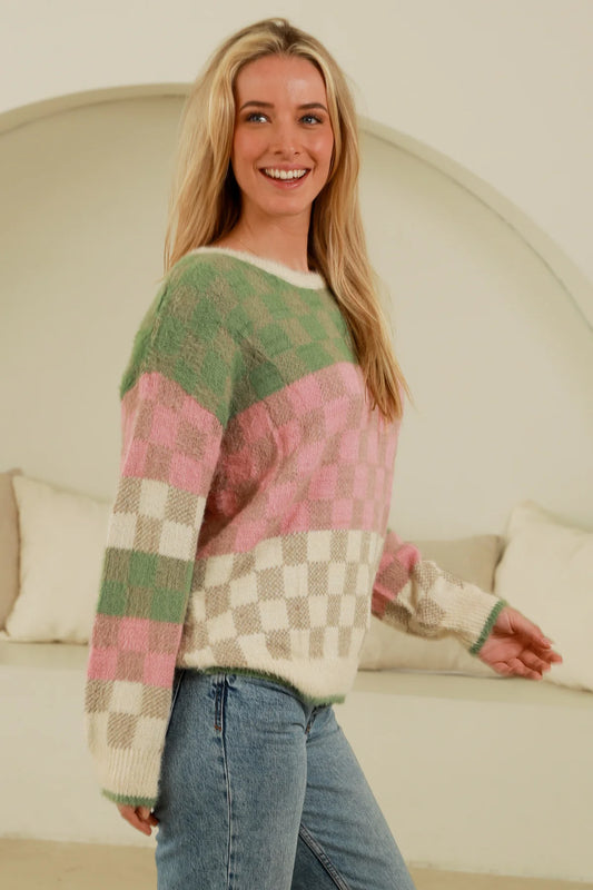 Check Knit - Ava + Mia