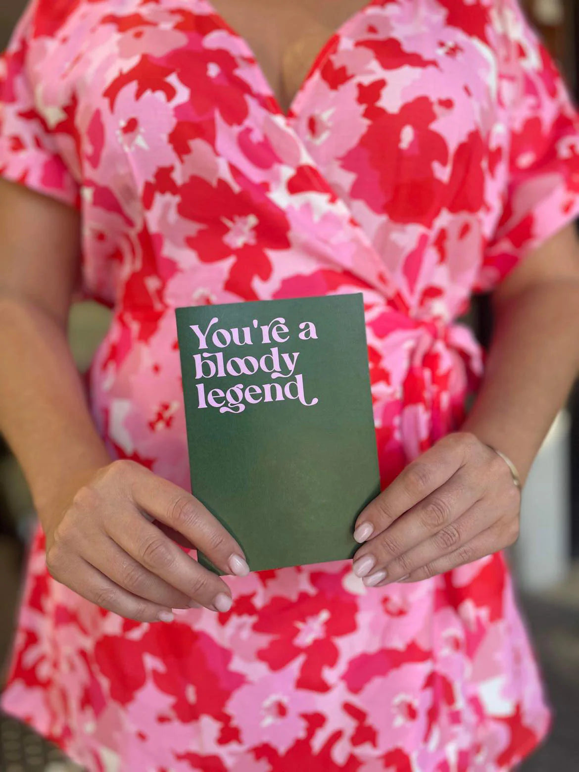 Bloody legend - Green Just Because Appreciation Greeting Card