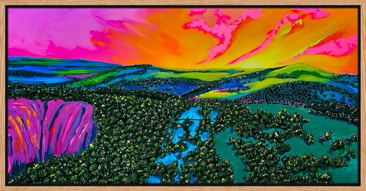 "Warmth on Apsley" Framed Canvas Print