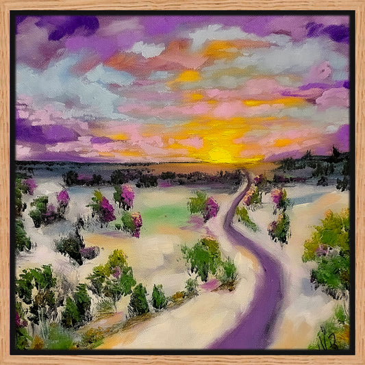 "Road To Warmth" Framed Print