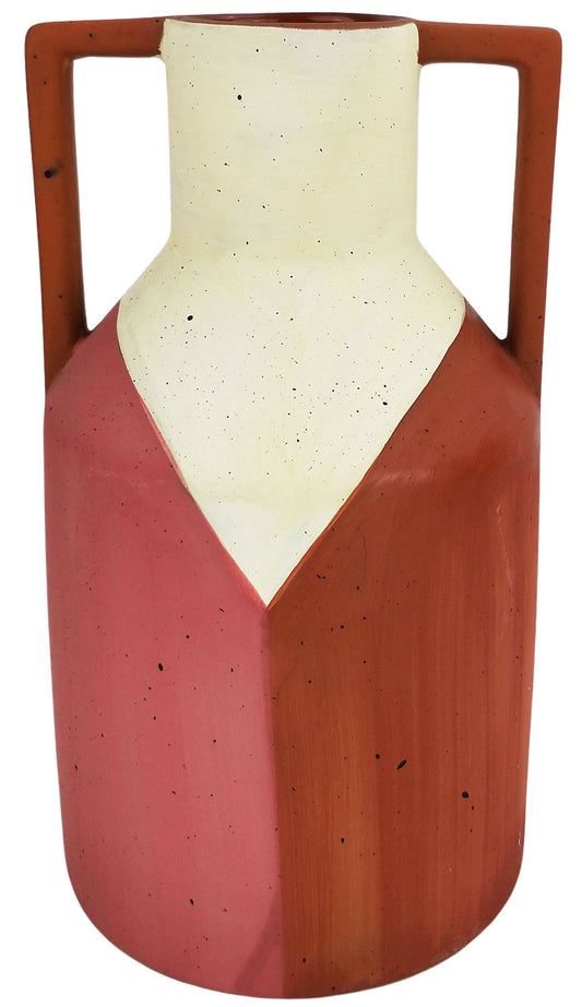 Windsor Vase Terracotta White