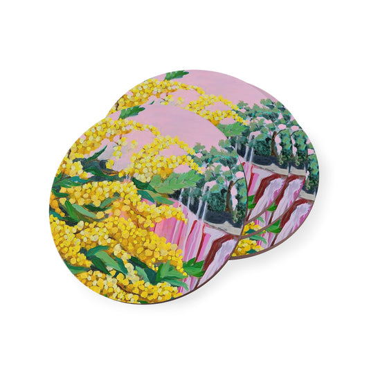 "Wattle And Gorge" Coasters By Nicole Blake
