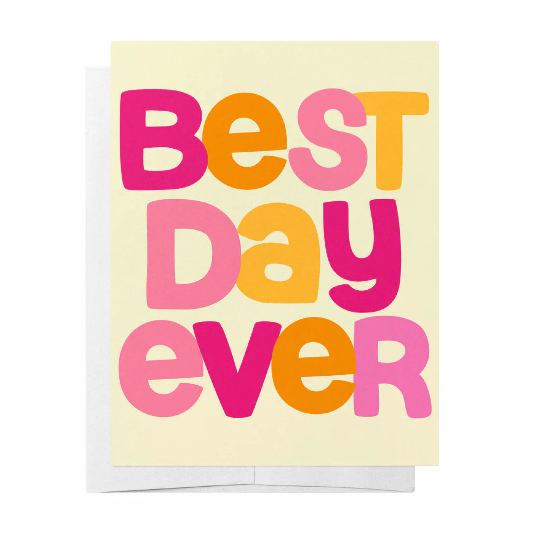 Best Day Ever - Greeting Card Wedding