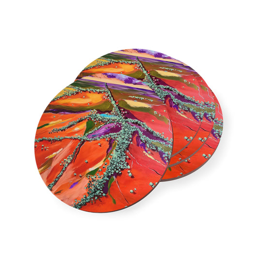 "Red Earth" Coasters By Nicole Blake