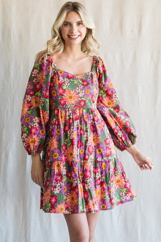 Isla Floral Print Dress