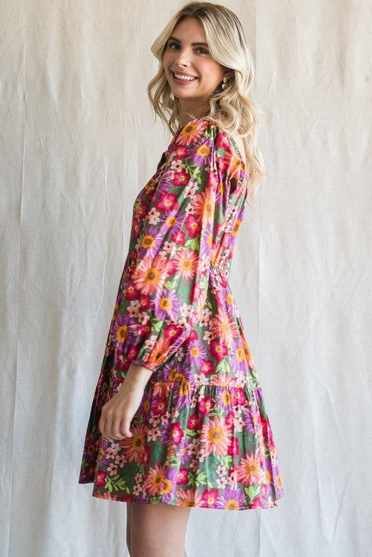 Isla Floral Print Dress