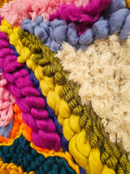 30% off "A Riot of Colour" Hand Woven Wall Art