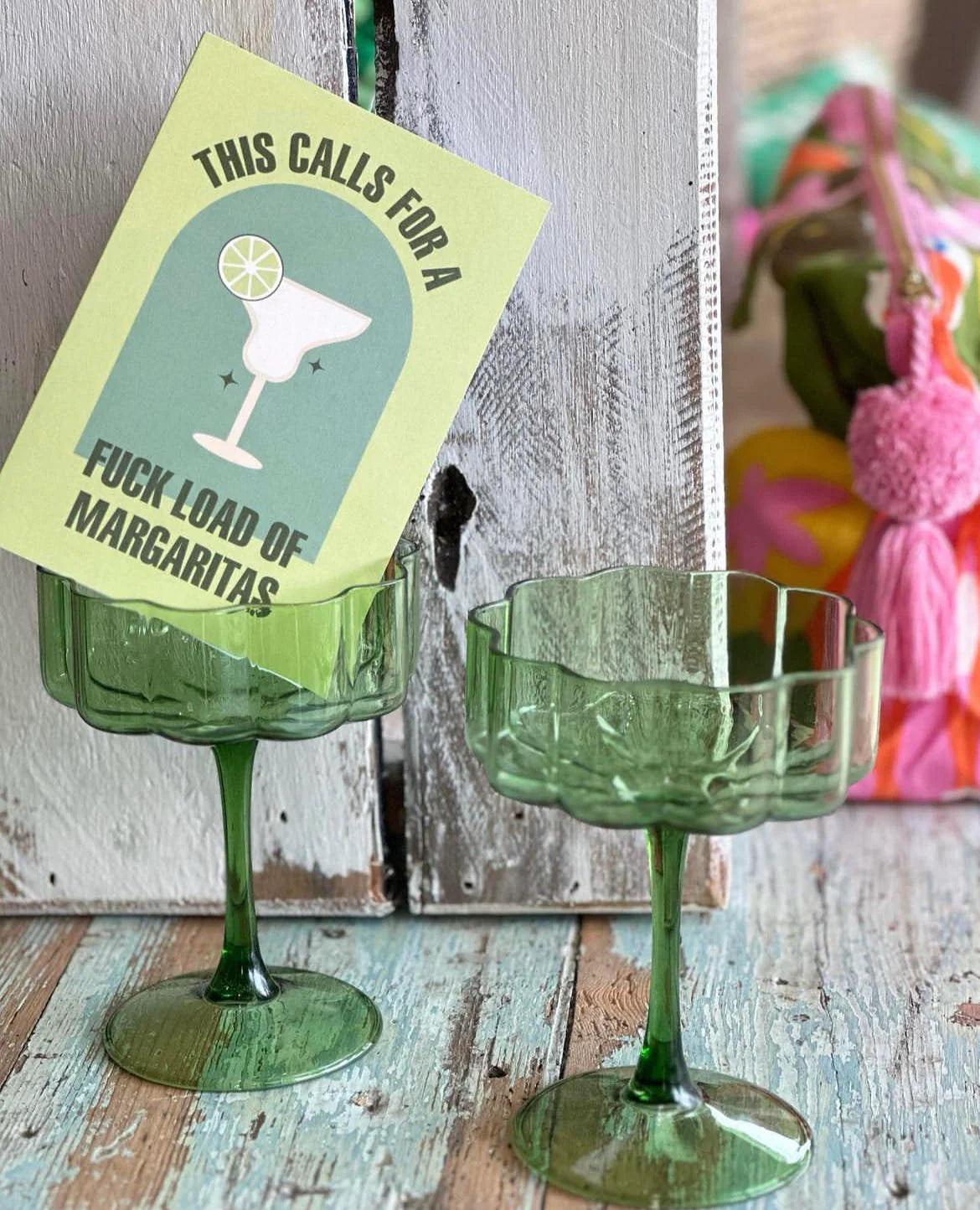 Margaritas - Green Life Events & Birthday Greeting Card