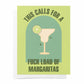 Margaritas - Green Life Events & Birthday Greeting Card