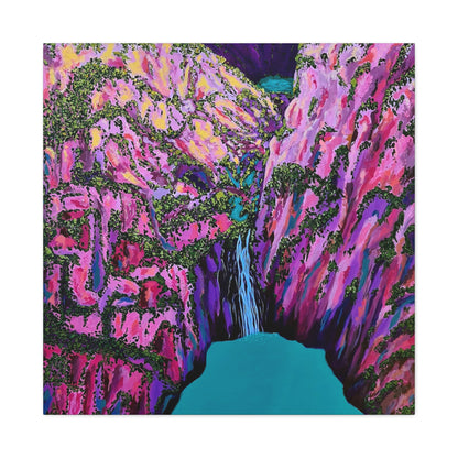 "Aerial Lower Falls" Canvas Print