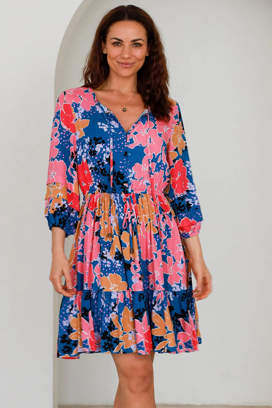 Greta V-Neck Mini Dress