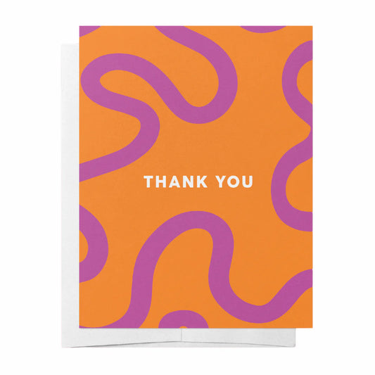 Thank you - Greeting Card Orange