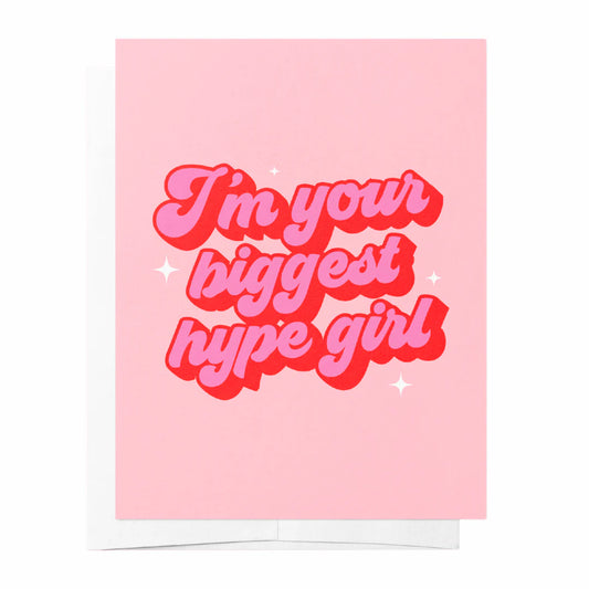 Hype girl - Pink Just Because Greeting Card