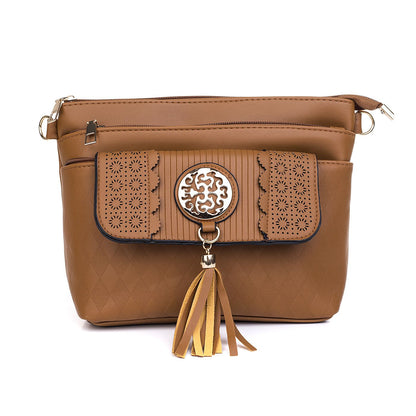 Ava Caramel Crossbody Bag