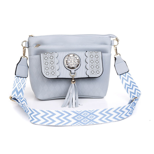 Mia Blue Crossbody Bag