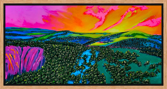 "Warmth on Apsley" Framed Canvas Print